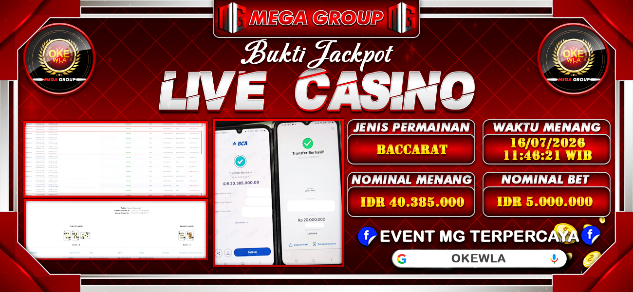 Bukti JP situs Okewla hari Kamis, 16 Juli 2026